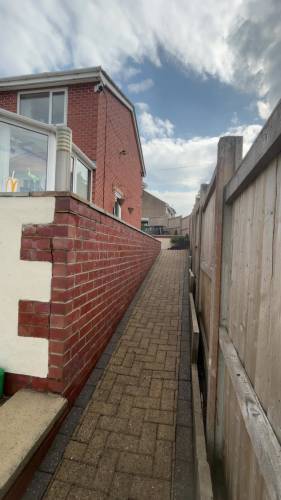 Side path after cleaning